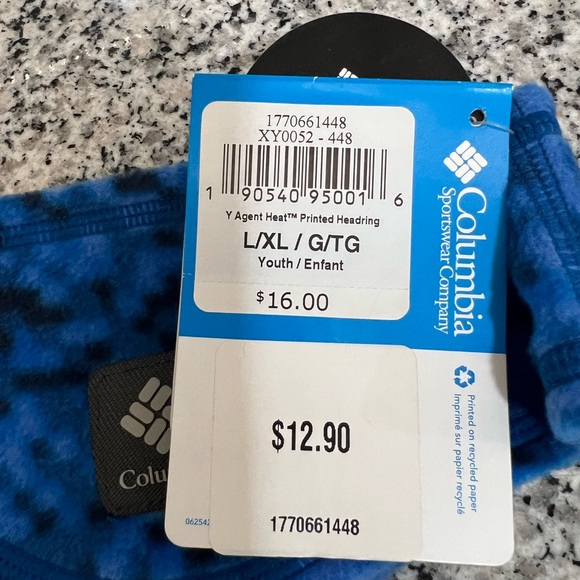 NWT Youth  Columbia fleece thermal reflective Omni heat head band and ear muff - Picture 4 of 4